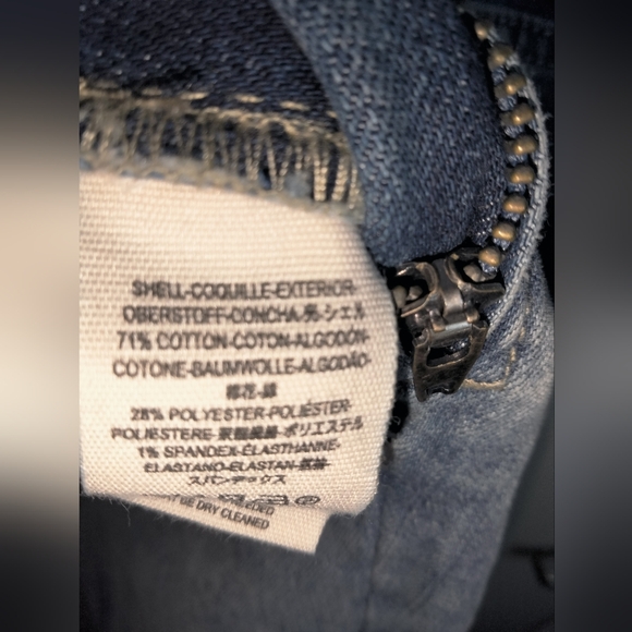 Free People (Size 25) Medium Wash Distress Side Button Zip Denim Jean Overvalls - Picture 13 of 16